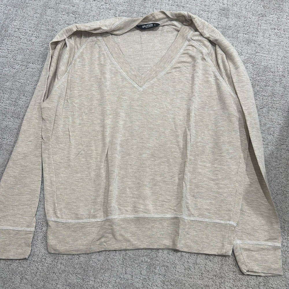 Splits59 Bennie v-neck sweatshirt - off white - size medium